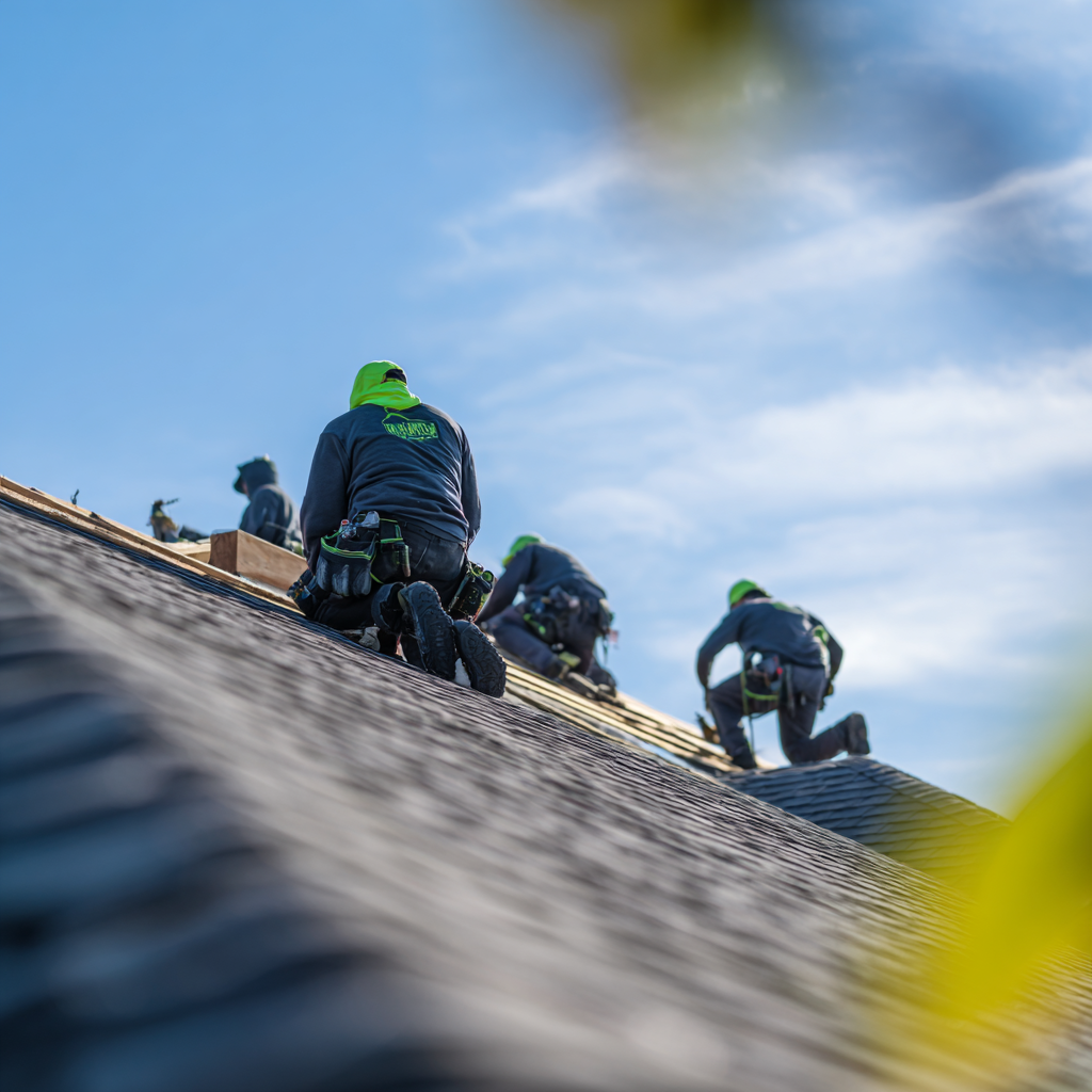 weapon2460_shot_of_roofers_working_on_house_roof._Workers_are_w_fcd711dd-5044-49bd-8941-a45753ba86d4