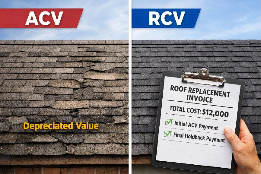ACV vs RCV Roof Insurance