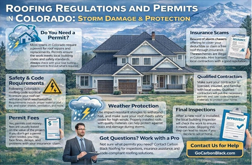 Colorado roofing permits on house